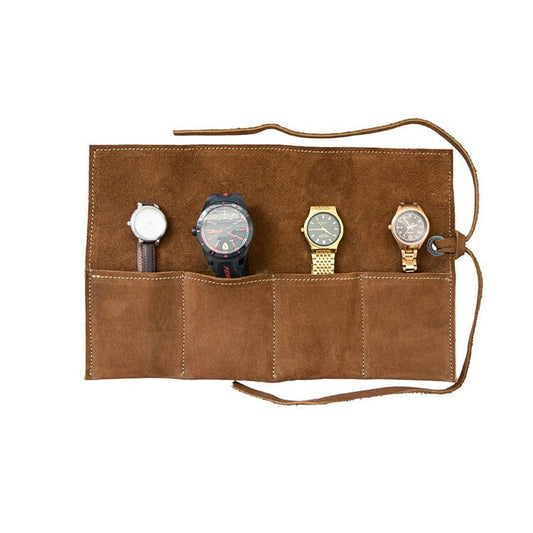 Genuine Leather Watch Roll – 4 Positions Pagani Design 