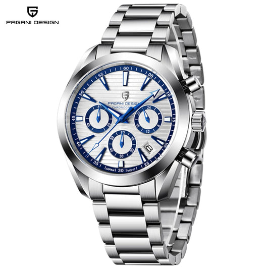Pagani Design PD-1712 Wrist Watches Pagani Design SILVER WHITE PD 1712 