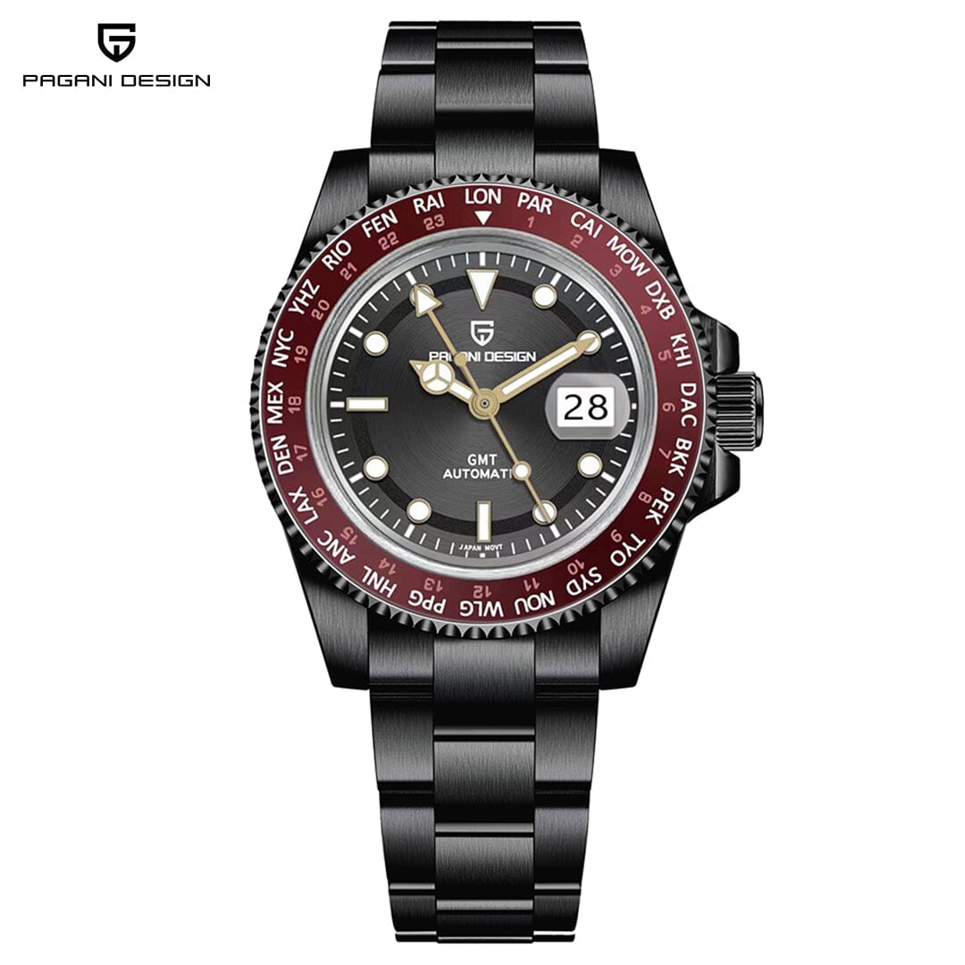 Pagani Design PD-1758 Wrist Watches Pagani Design Black red PD 1758 