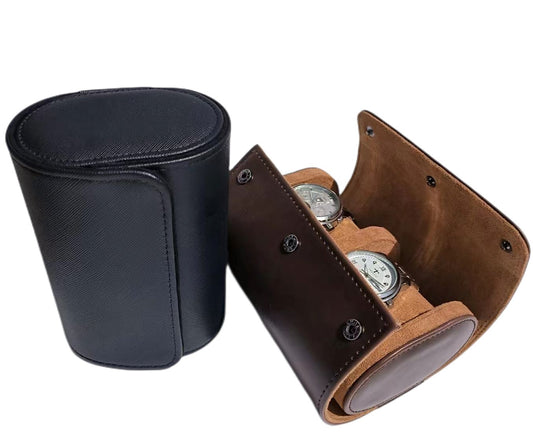 Vegan Leather Watch Roll – 2 Positions Pagani Design 