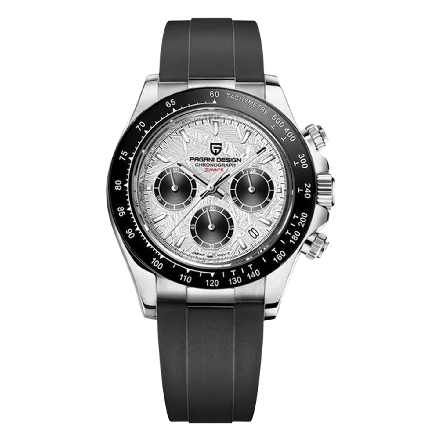 Pagani Design PD-1664 Chronograph – silver with texture – 