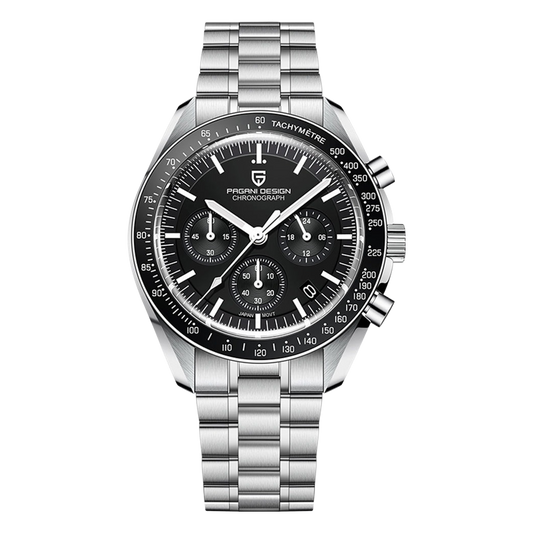 PD-1701 V3 "Speedmaster" Moonwatch in Schwarz