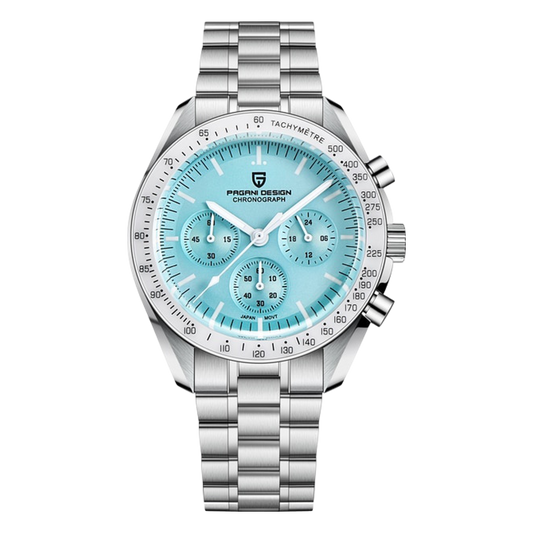 PD-1701 V4 "Speedmaster Moonwatch" – light blue and white