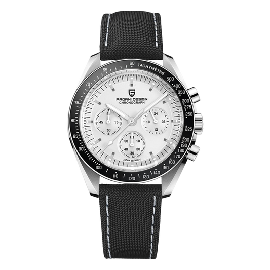 PD-1701 V4 "Speedmaster Moonwatch" – white with nylon band