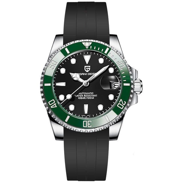 Pagani Design PD-1661 · Automatic Diving Wristwatch Pagani Design Black green R 
